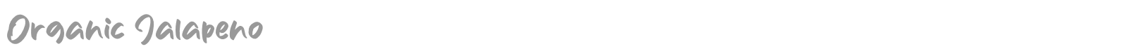 Organic Jalapeno font preview